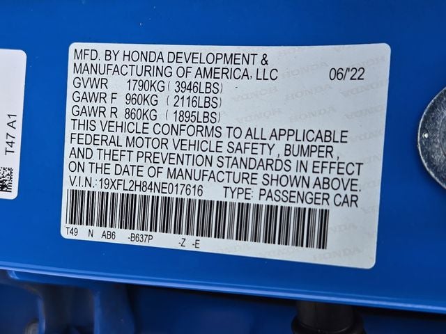 2022 Honda Civic Sport