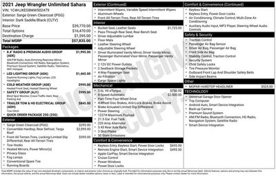 2021 Jeep Wrangler Unlimited Sahara