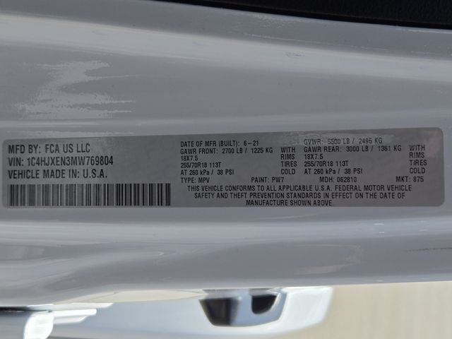 2021 Jeep Wrangler Unlimited Sahara