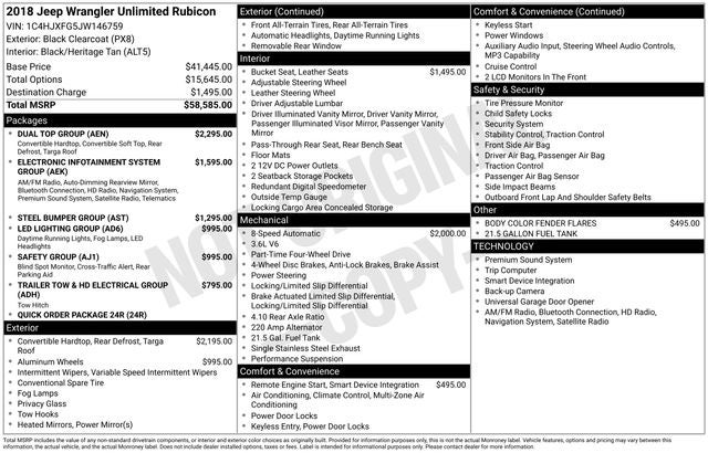 2018 Jeep Wrangler Unlimited Rubicon