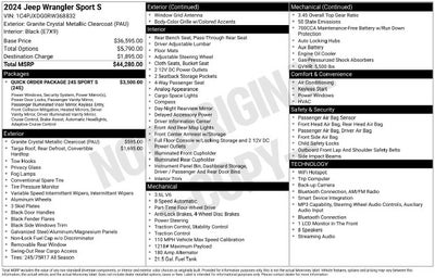 2024 Jeep Wrangler Sport S