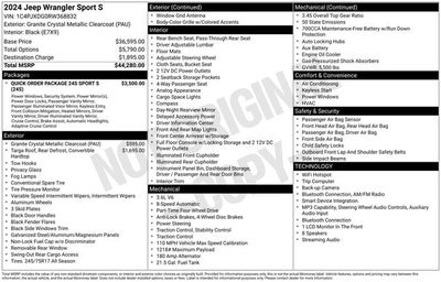 2024 Jeep Wrangler Sport S