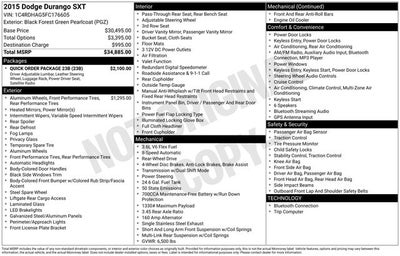 2015 Dodge Durango SXT