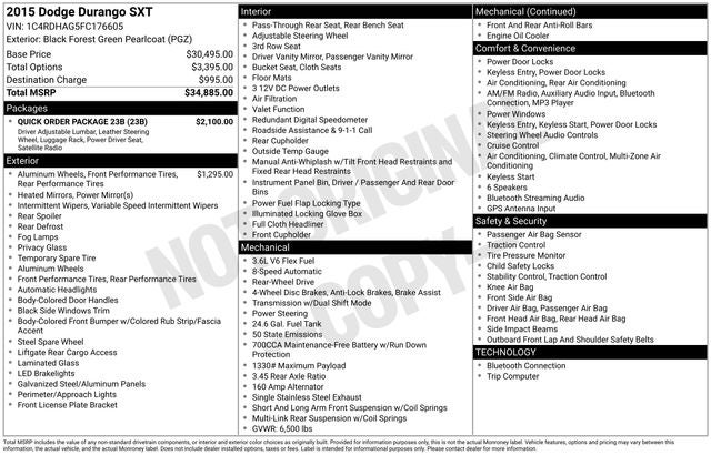 2015 Dodge Durango SXT