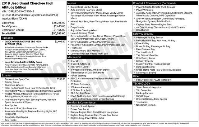 2019 Jeep Grand Cherokee High Altitude