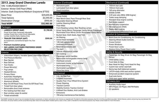 2013 Jeep Grand Cherokee Laredo