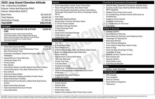 2025 Jeep Grand Cherokee Altitude