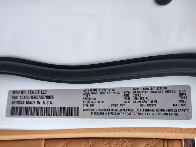 2026 Jeep Grand Cherokee Summit