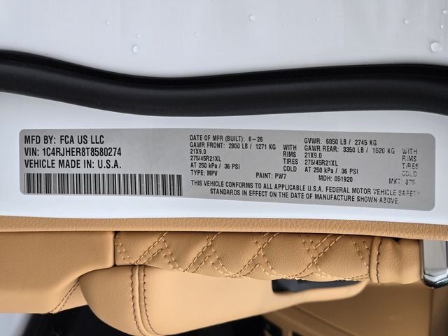 2026 Jeep Grand Cherokee Summit