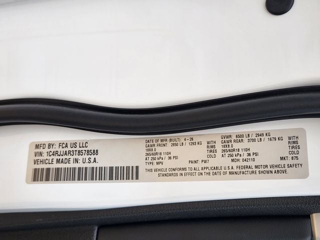 2026 Jeep Grand Cherokee L Altitude