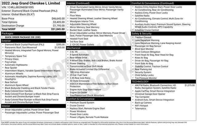 2022 Jeep Grand Cherokee L Limited