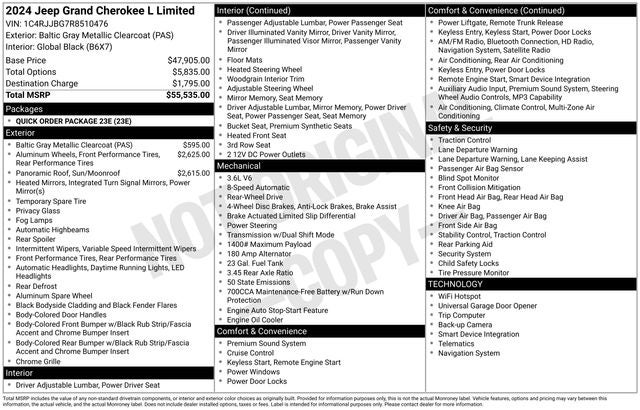 2024 Jeep Grand Cherokee L Limited