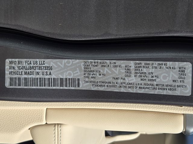 2026 Jeep Grand Cherokee L Limited