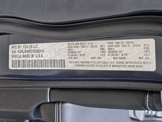 2026 Jeep Grand Cherokee L Limited Reserve