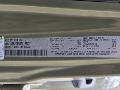 2026 Jeep Gladiator Rubicon