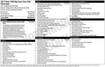 2017 RAM 1500 Big Horn