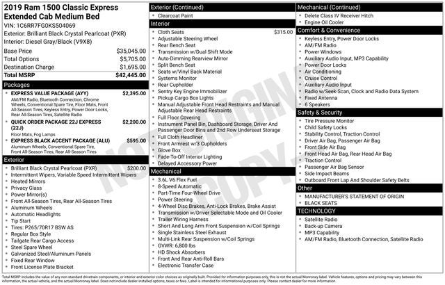 2019 RAM 1500 Classic Express