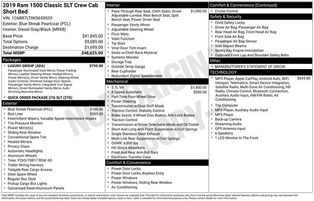 2019 RAM 1500 Classic SLT