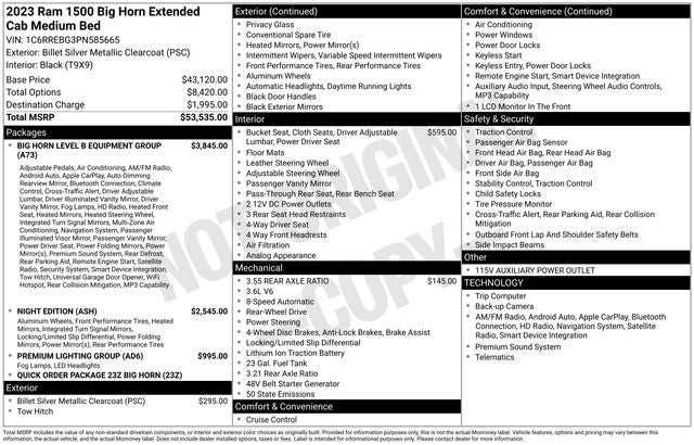 2023 RAM 1500 Big Horn/Lone Star