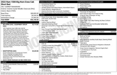 2022 RAM 1500 Big Horn/Lone Star