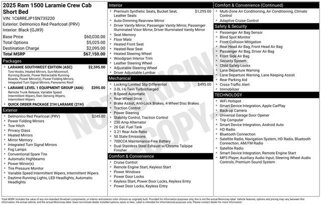2025 RAM 1500 Laramie
