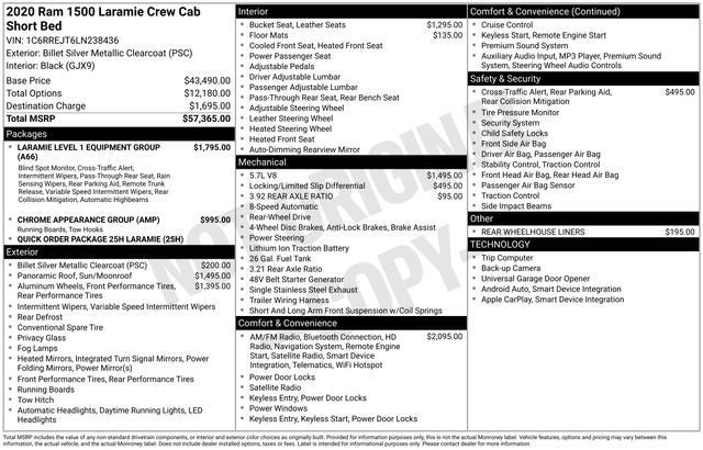 2020 RAM 1500 Laramie