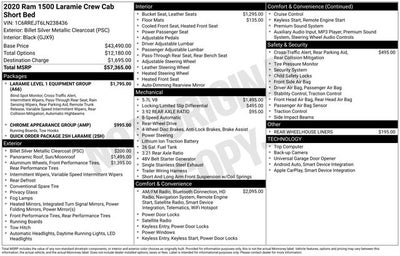 2020 RAM 1500 Laramie