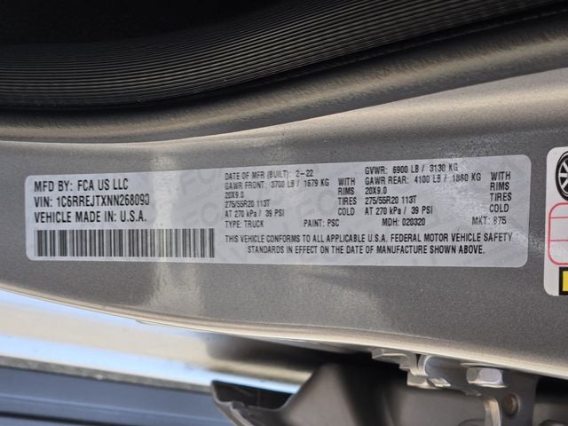 2022 RAM 1500 Laramie