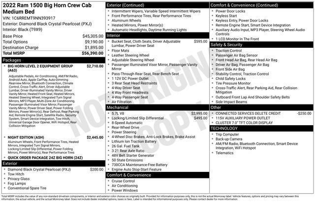 2022 RAM 1500 Big Horn/Lone Star