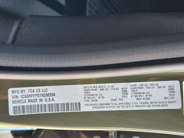 2026 RAM 1500 Big Horn/Lone Star