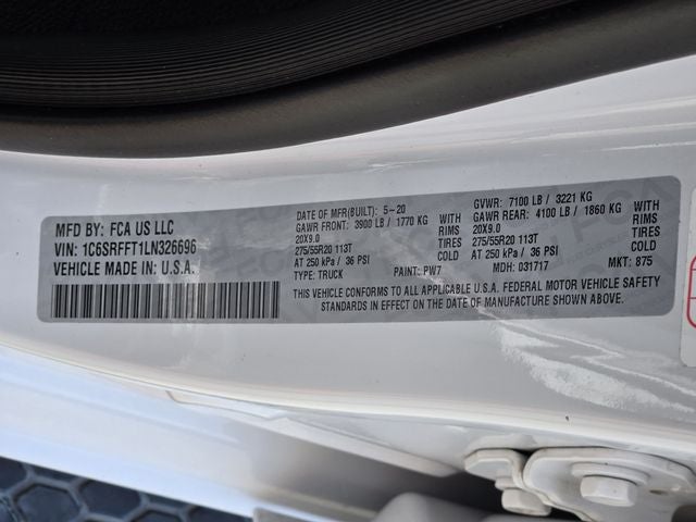 2020 RAM 1500 Big Horn/Lone Star