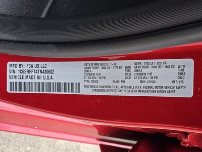 2026 RAM 1500 Big Horn/Lone Star