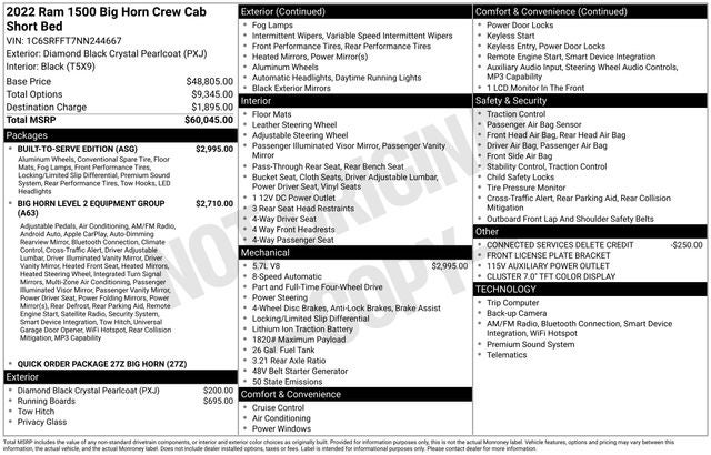 2022 RAM 1500 Big Horn/Lone Star