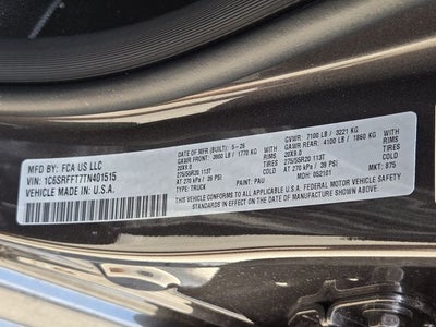 2026 RAM 1500 Big Horn/Lone Star