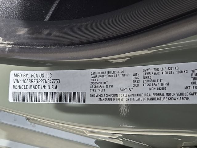 2026 RAM 1500 Tradesman