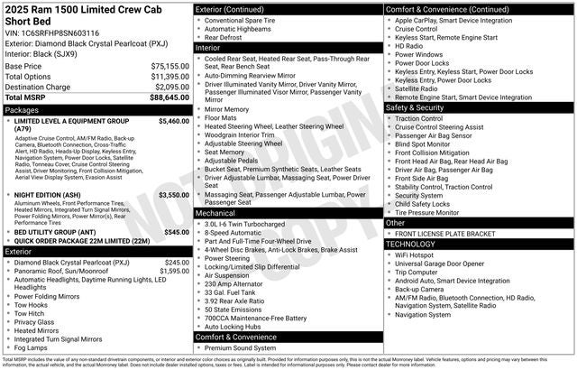 2025 RAM 1500 Limited