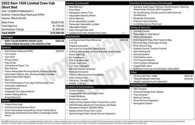 2022 RAM 1500 Limited