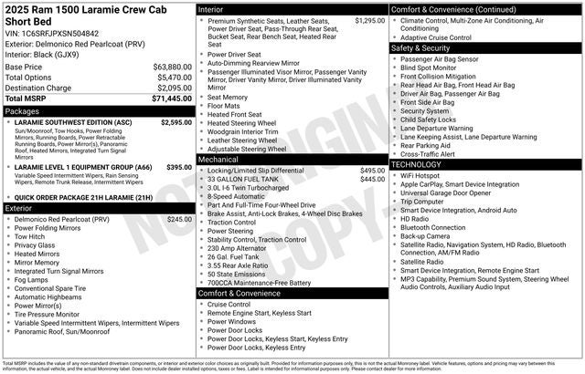 2025 RAM 1500 Laramie