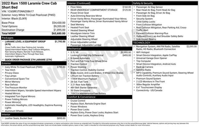 2022 RAM 1500 Laramie