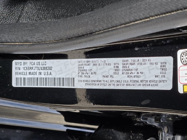 2020 RAM 1500 Laramie