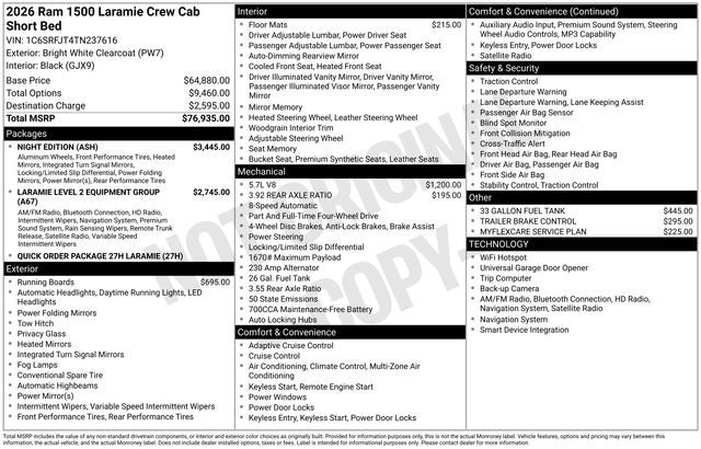 2026 RAM 1500 Laramie