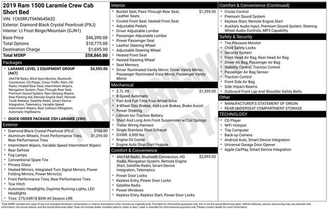 2019 RAM 1500 Laramie