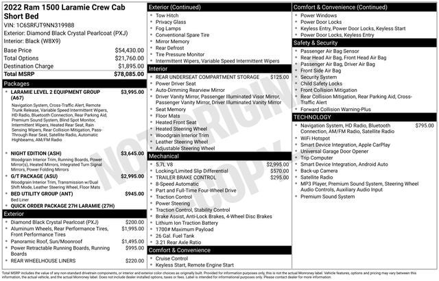 2022 RAM 1500 Laramie