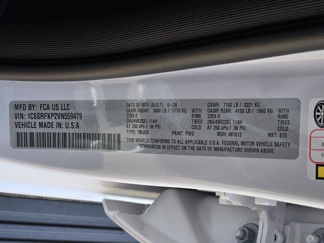 2027 RAM 1500 Tungsten