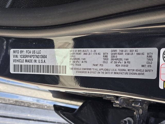 2026 RAM 1500 Tungsten