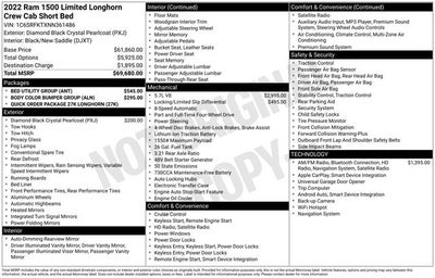 2022 RAM 1500 Laramie Longhorn