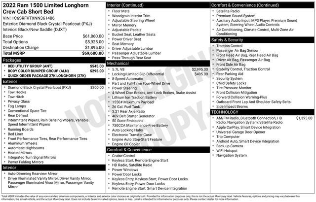 2022 RAM 1500 Laramie Longhorn