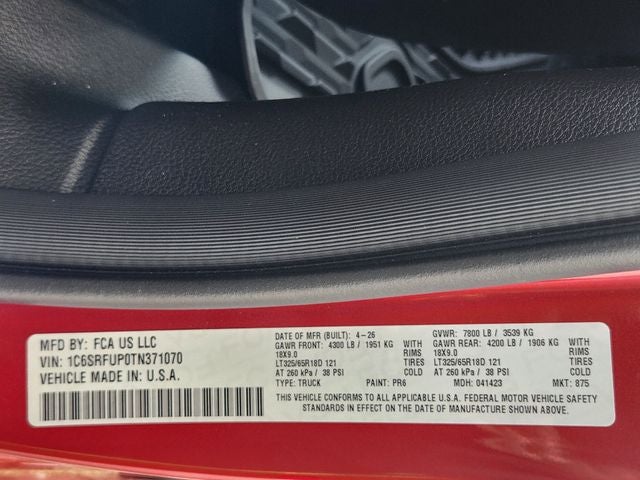 2026 RAM 1500 RHO