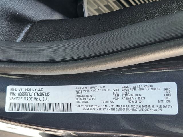 2026 RAM 1500 RHO