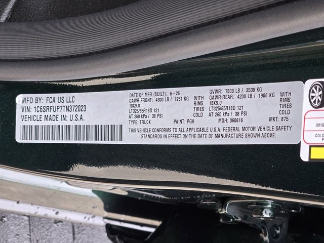 2026 RAM 1500 RHO